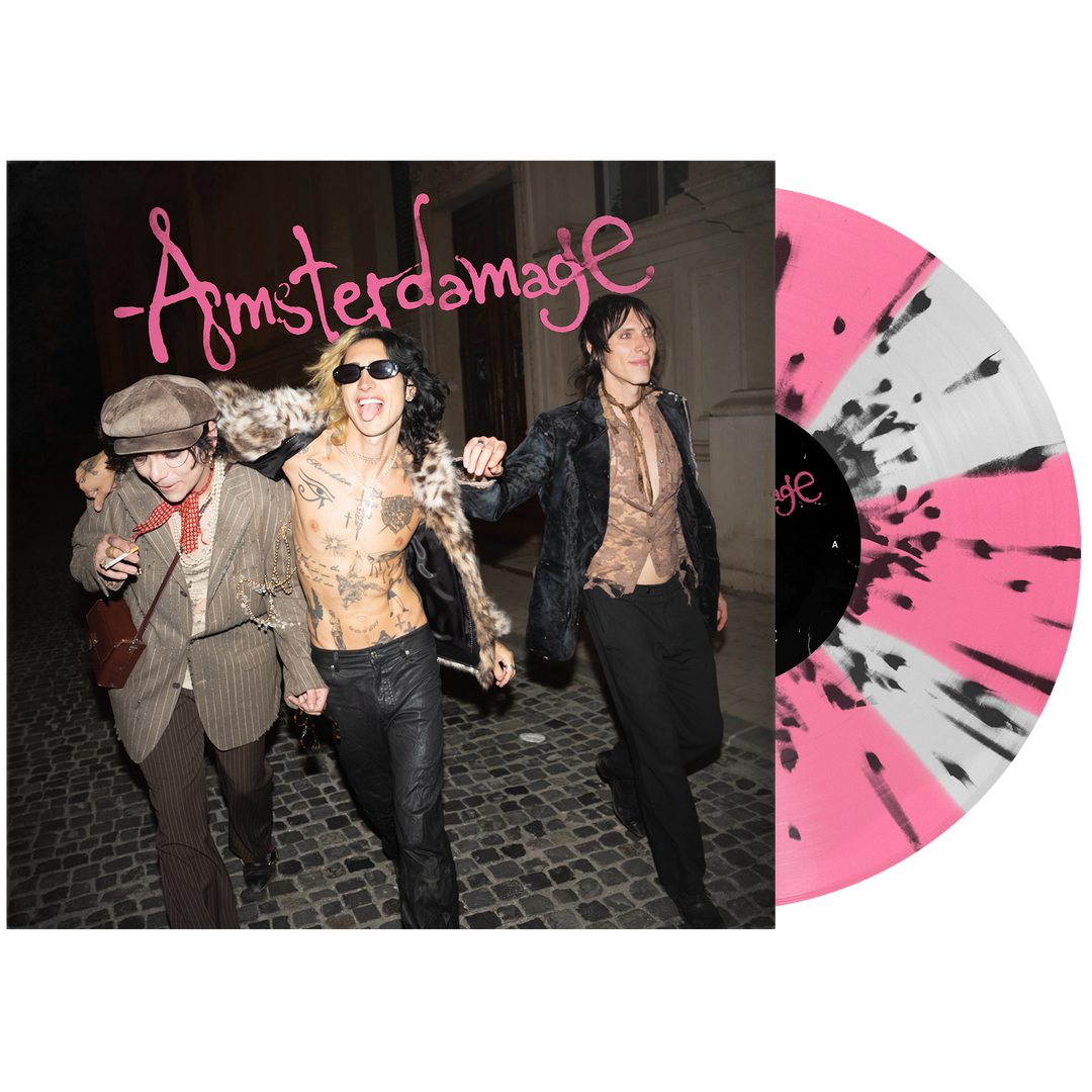 Palaye Royale - 'Amsterdamage' Vinyl (White + Hot Pink Cornetto w/ Black Splatter)