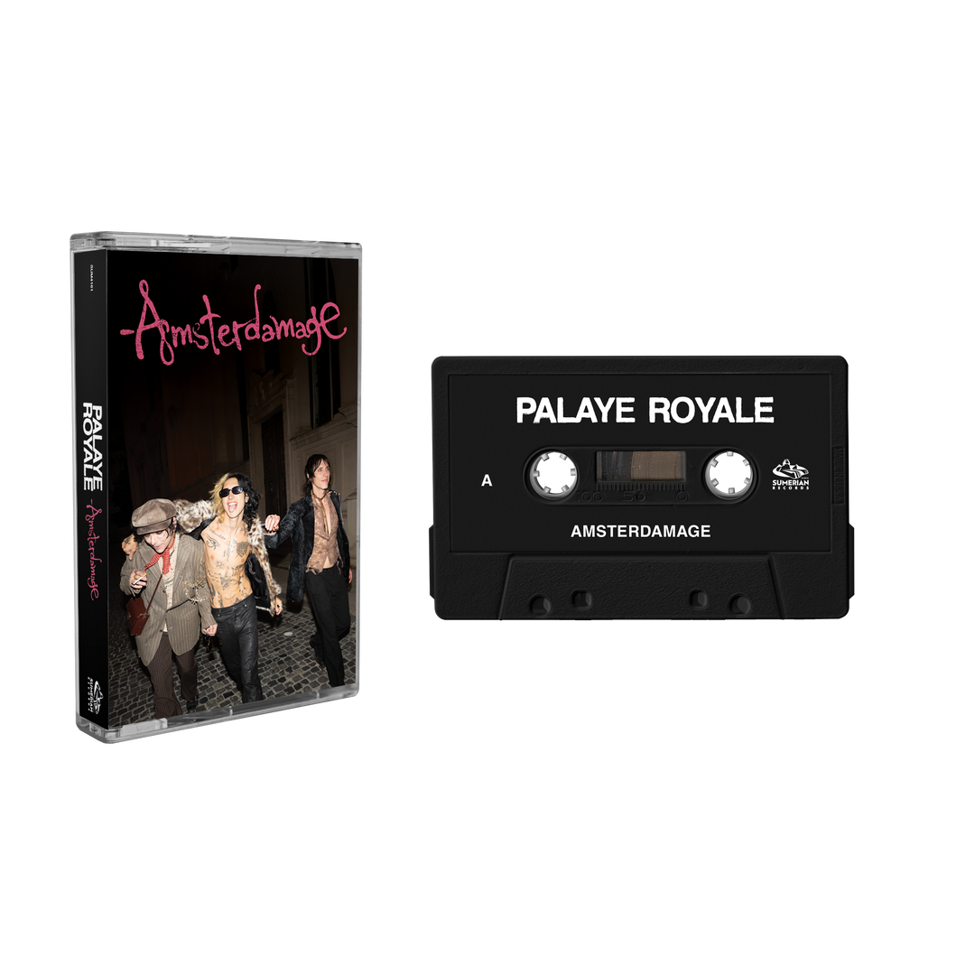 Palaye Royale - 'Amsterdamage' Cassette (Black w/ White)