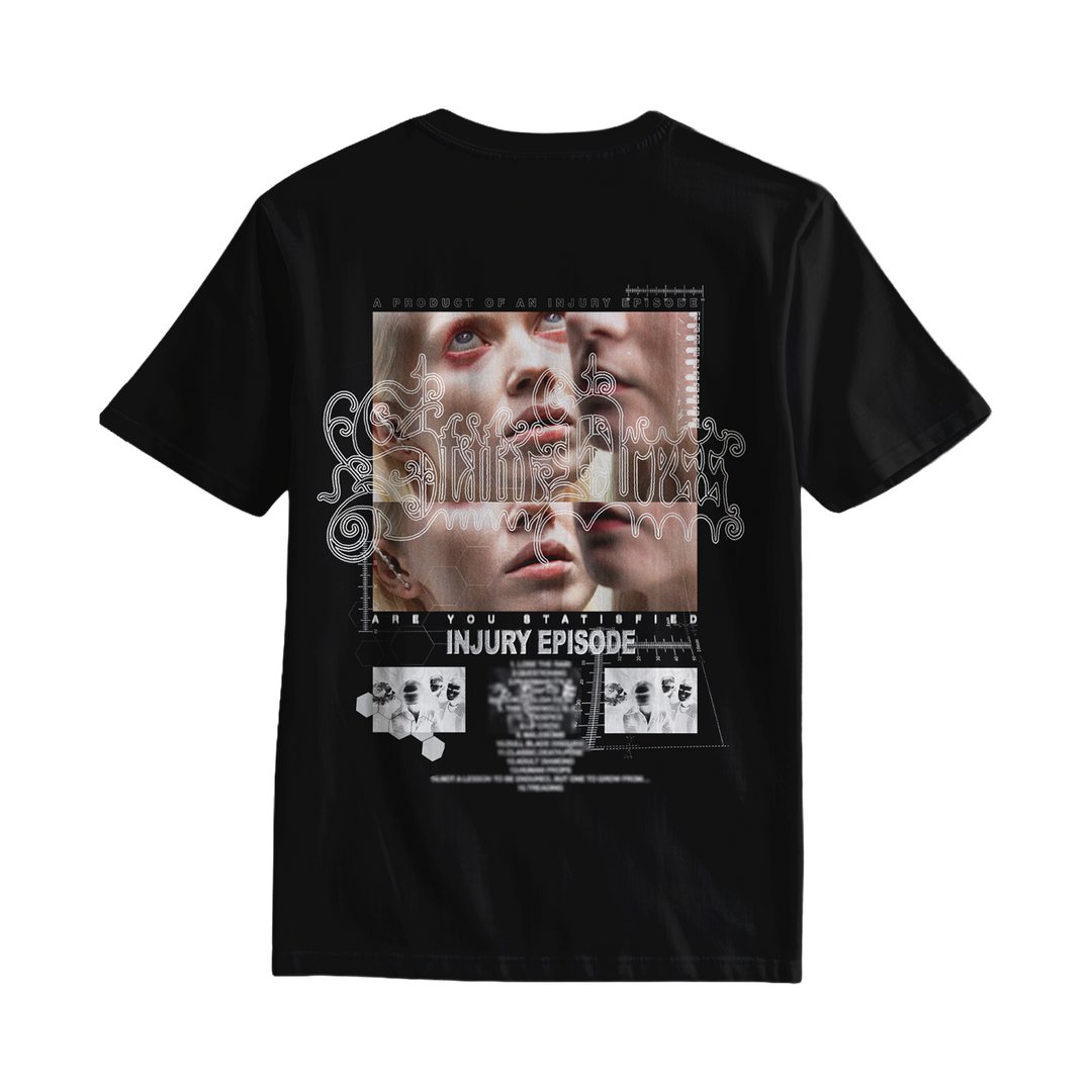 Static Dress - 'Split Lip' Black Tee