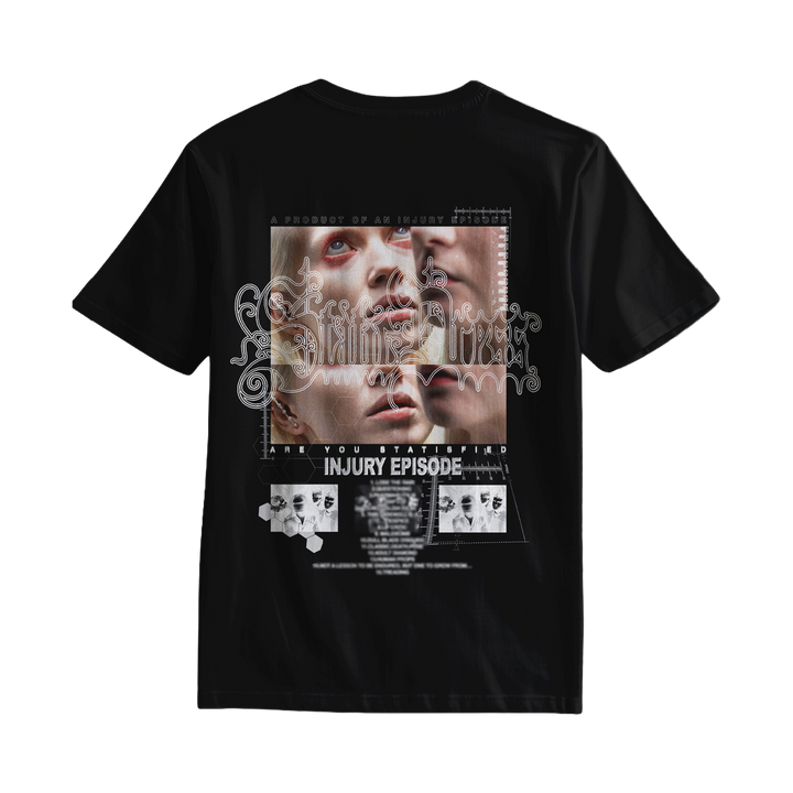 Static Dress - 'Split Lip' Black Tee