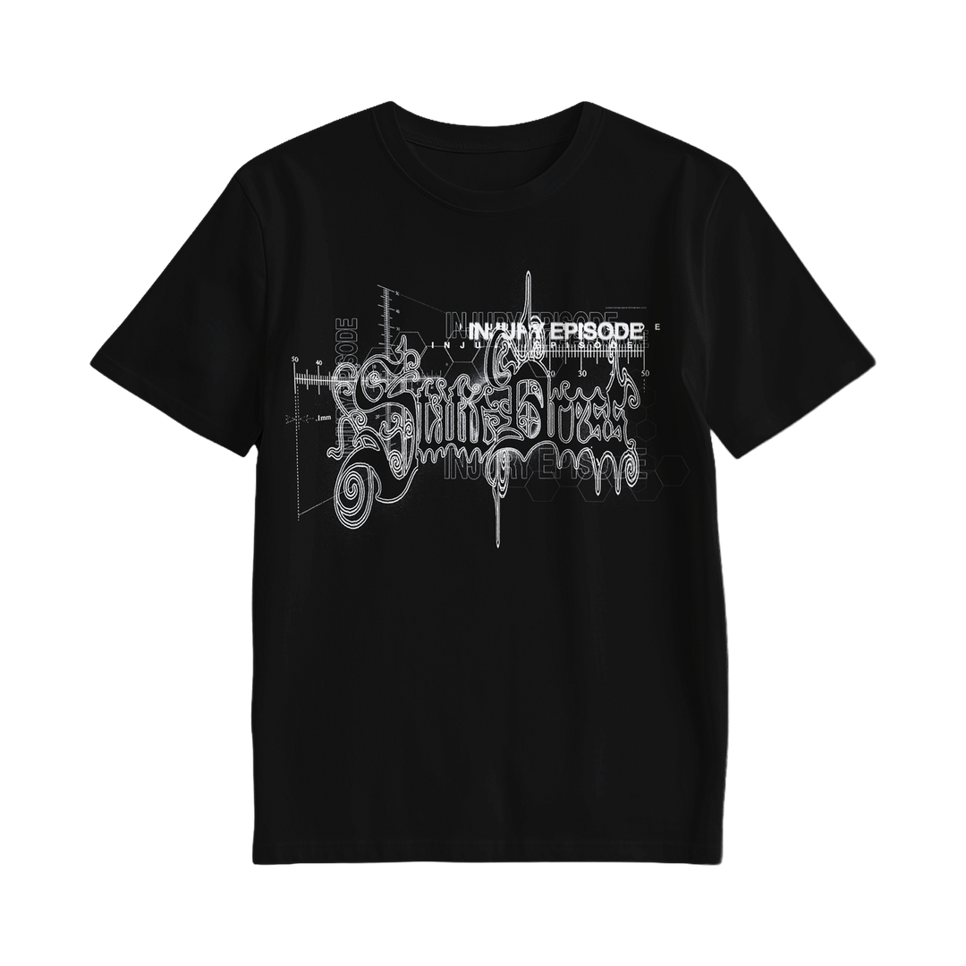 Static Dress - 'Split Lip' Black Tee