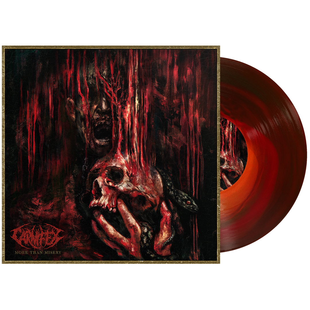 Carnifex (More Than Misery) SIGNED Bone in Red in Black Ice Vinyl