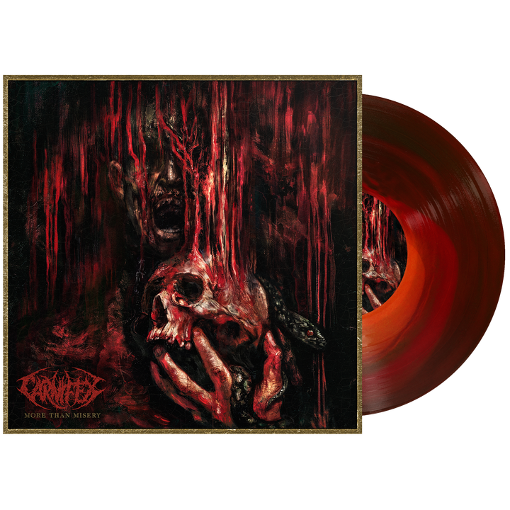 Carnifex (More Than Misery) SIGNED Bone in Red in Black Ice Vinyl