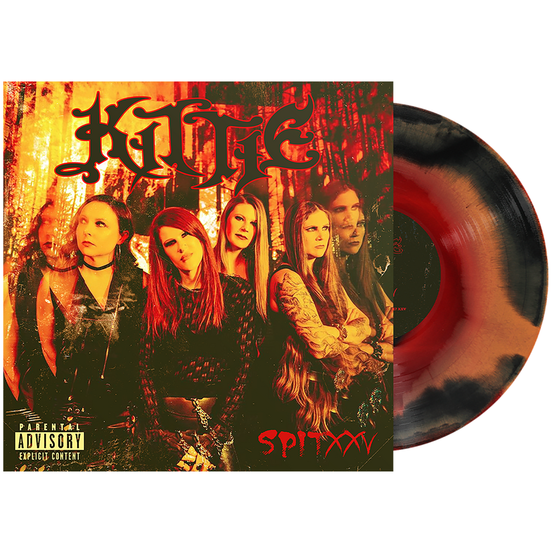 Kittie (Spit XXV) Black + Orange + Trans Red Side A/B Vinyl