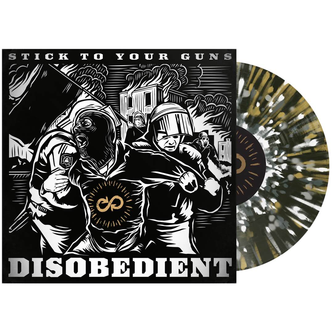 Stick To Your Guns (Disobedient) Black Ice w/ White + Silver + Gold Splatter Vinyl